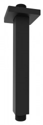 SAPHO - Sprchové stropní ramínko, hranaté, 200, černá mat (1205-07B)