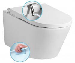 SAPHO - VEEN CLEAN závěsné WC s integrovaným elektronickým bidetem (VE421)