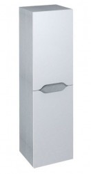 SAPHO - WAVE skříňka vysoká 35x140x30cm, levá/pravá, bílá/dub stříbrný (WA245-3011)