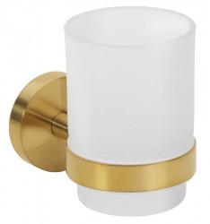 SAPHO - X-ROUND GOLD sklenka, mléčné sklo, zlato mat (XR903GB)