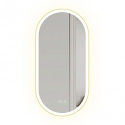 Tutumi - Zrcadlo LED OVL 50x100cm Gold (HOM-02606)