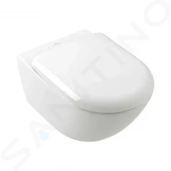 VILLEROY & BOCH - Antao Závěsné WC, Rimless, CeramicPlus, TwistFlush, alpská bílá (4674T0R1)