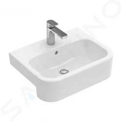 VILLEROY & BOCH - Architectura Umyvadlo polozápustné 550x430 mm, s přepadem, otvor pro baterii, alpská bílá (41905501)