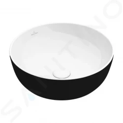 VILLEROY & BOCH - Artis Umyvadlo na desku, průměr 430 mm, Coal Black (417943BCT8)