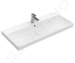 VILLEROY & BOCH - Avento Umyvadlo nábytkové 800x470 mm, s přepadem, otvor pro baterii, CeramicPlus, Stone White (415680RW)