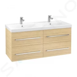 VILLEROY & BOCH - Avento Umyvadlová skříňka, 1180x514x452 mm, 4 zásuvky, Nordic Oak (A89300VJ)