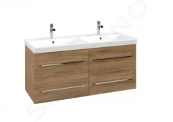 VILLEROY & BOCH - Avento Umyvadlová skříňka, 1180x514x452 mm, 4 zásuvky, Oak Kansas (A89300RH)