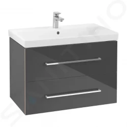 VILLEROY & BOCH - Avento Umyvadlová skříňka, 780x514x452 mm, 2 zásuvky, Crystal Grey (A89100B1)