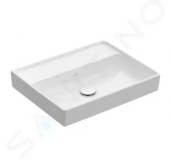 VILLEROY & BOCH - Collaro Umyvadlo 550x440 mm, bez přepadu, bez otvoru pro baterii, CeramicPlus, alpská bílá (4A3358R1)