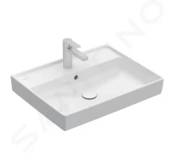 VILLEROY & BOCH - Collaro Umyvadlo 600x470 mm, s přepadem, otvor pro baterii, alpská bílá (4A336G01)