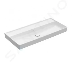 VILLEROY & BOCH - Collaro Umyvadlo nábytkové 1000x470 mm, bez přepadu, bez otvoru pro baterii, CeramicPlus, Stone White (4A33A3RW)