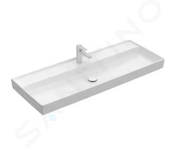 VILLEROY & BOCH - Collaro Umyvadlo nábytkové 1200x470 mm, bez přepadu, otvor pro baterii, CeramicPlus, alpská bílá (4A33C2R1)