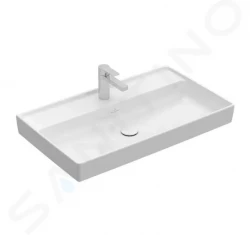 VILLEROY & BOCH - Collaro Umyvadlo nábytkové 800x470 mm, bez přepadu, otvor pro baterii, alpská bílá (4A338101)