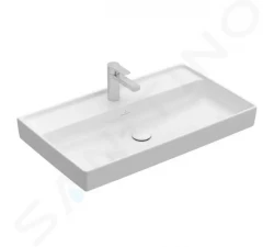 VILLEROY & BOCH - Collaro Umyvadlo nábytkové 800x470 mm, bez přepadu, otvor pro baterii, CeramicPlus, alpská bílá (4A3381R1)