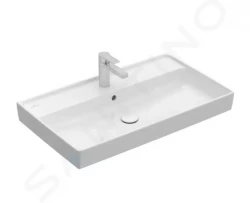 VILLEROY & BOCH - Collaro Umyvadlo nábytkové 800x470 mm, s přepadem, otvor pro baterii, alpská bílá (4A338G01)