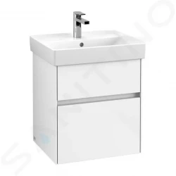 VILLEROY & BOCH - Collaro Umyvadlová skříňka, 510x546x414 mm, 2 zásuvky, Glossy White (C00700DH)