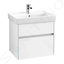 VILLEROY & BOCH - Collaro Umyvadlová skříňka, 604x546x444 mm, 2 zásuvky, Glossy White (C00900DH)