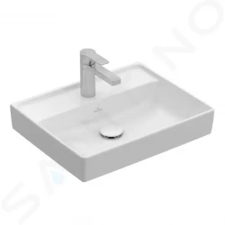 VILLEROY & BOCH - Collaro Umývátko 500x400 mm, bez přepadu, 1 otvor pro baterii, alpská bílá (43345101)