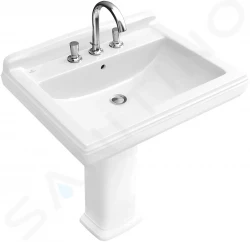 VILLEROY & BOCH - Hommage Umyvadlo 750x580 mm, s přepadem, otvor pro baterii, Ceramicplus, bílá (710175R1)