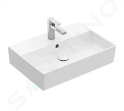 VILLEROY & BOCH - Memento 2.0 Umyvadlo 600x420 mm, s přepadem, otvor pro baterii, CeramicPlus, alpská bílá (4A226GR1)