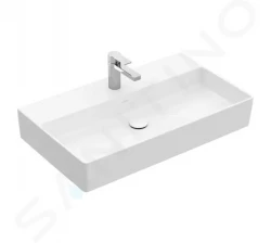 VILLEROY & BOCH - Memento 2.0 Umyvadlo 800x470 mm, bez přepadu, otvor pro baterii, CeramicPlus, alpská bílá (4A228LR1)