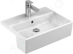 VILLEROY & BOCH - Memento Umyvadlo polozápustné 550x425 mm, s přepadem, otvor pro baterii, alpská bílá (41335501)