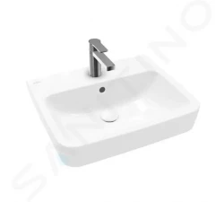 VILLEROY & BOCH - O.novo Umyvadlo 550x460 mm, s přepadem, otvor pro baterii, alpská bílá (4A415501)