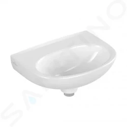 VILLEROY & BOCH - O.novo Umývátko 36x28 cm, bez přepadu, bez otvoru pro baterii, alpská bílá (43403701)