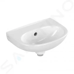 VILLEROY & BOCH - O.novo Umývátko 36x28 cm, s přepadem, bez otvoru pro baterii, alpská bílá (43403601)