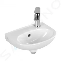 VILLEROY & BOCH - O.novo Umývátko 36x28 cm, s přepadem, otvor pro baterii, alpská bílá (43403R01)