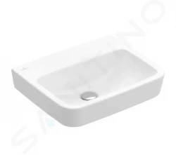 VILLEROY & BOCH - O.novo Umývátko 450x370 mm, bez přepadu, bez otvoru pro baterii, alpská bílá (43444801)