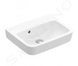 VILLEROY & BOCH - O.novo Umývátko 450x370 mm, s přepadem, bez otvoru pro baterii, alpská bílá (43444701)