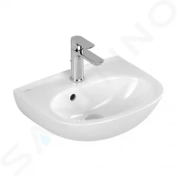 VILLEROY & BOCH - O.novo Umývátko 45x36 cm, s přepadem, otvor pro baterii, alpská bílá (43404501)