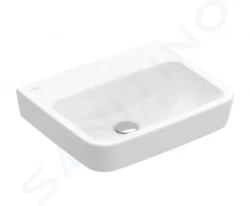 VILLEROY & BOCH - O.novo Umývátko 500x370 mm, bez přepadu, bez otvoru pro baterii, alpská bílá (43445301)