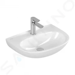 VILLEROY & BOCH - O.novo Umývátko 50x38 cm, bez přepadu, otvor pro baterii, alpská bílá (43405101)