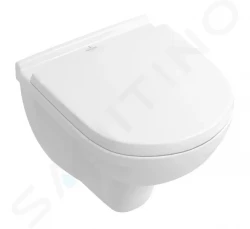 VILLEROY & BOCH - O.novo Závěsné WC Compact, DirectFlush, CeramicPlus, alpská bílá (5688R0R1)