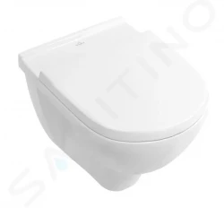 VILLEROY & BOCH - O.novo Závěsné WC se sedátkem SoftClosing, DirectFlush, CeramicPlus, alpská bílá (5660HRR1)