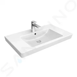 VILLEROY & BOCH - Subway 2.0 Umyvadlo 800x470 mm, s přepadem, otvor pro baterii, alpská bílá (71758G01)