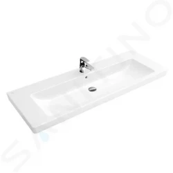 VILLEROY & BOCH - Subway 2.0 Umyvadlo nábytkové 1300x470 mm, s přepadem, s otvory pro baterii, bílá (7176D001)