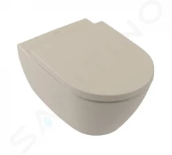 VILLEROY & BOCH - Subway 2.0 Závěsné WC, DirectFlush, CeramicPlus, Almond (5614R0AM)