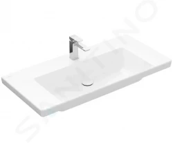 VILLEROY & BOCH - Subway 3.0 Umyvadlo 1000x470 mm, bez přepadu, otvor pro baterii, CeramicPlus, alpská bílá (4A70A2R1)