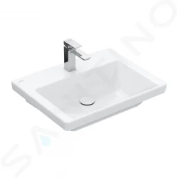 VILLEROY & BOCH - Subway 3.0 Umyvadlo 600x470 mm, bez přepadu, otvor pro baterii, alpská bílá (4A706101)