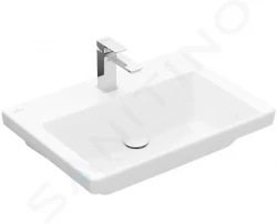 VILLEROY & BOCH - Subway 3.0 Umyvadlo 650x470 mm, bez přepadu, otvor pro baterii, alpská bílá (4A706601)