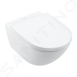 VILLEROY & BOCH - Subway 3.0 Závěsné WC, TwistFlush, AntiBac, CeramicPlus, Stone White (4670T0RW)