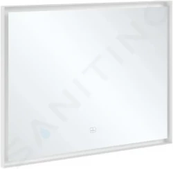 VILLEROY & BOCH - Subway 3.0 Zrcadlo v rámu s LED osvětlením, 100x75 cm, dotykový senzor (A4631000)