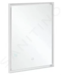 VILLEROY & BOCH - Subway 3.0 Zrcadlo v rámu s LED osvětlením, 60x75 cm, dotykový senzor (A4636000)