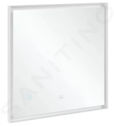 VILLEROY & BOCH - Subway 3.0 Zrcadlo v rámu s LED osvětlením, 80x75 cm, dotykový senzor (A4638000)