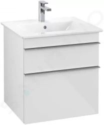 VILLEROY & BOCH - Venticello Umyvadlová skříňka, 553x590x502 mm, 2 zásuvky, Glosy White (A92301DH)